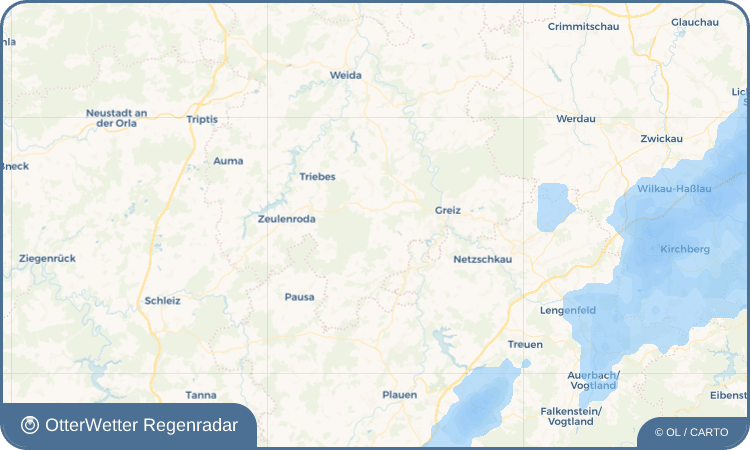 OtterWetter Regenradar-Widget Erbengrün