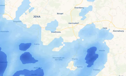 Regenradar Vorschaubild - Aktuelle Niederschläge in Erdmannsdorf und Umgebung