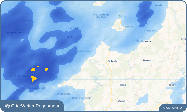 OtterWetter Regenradar-Widget Erkmannsdorf