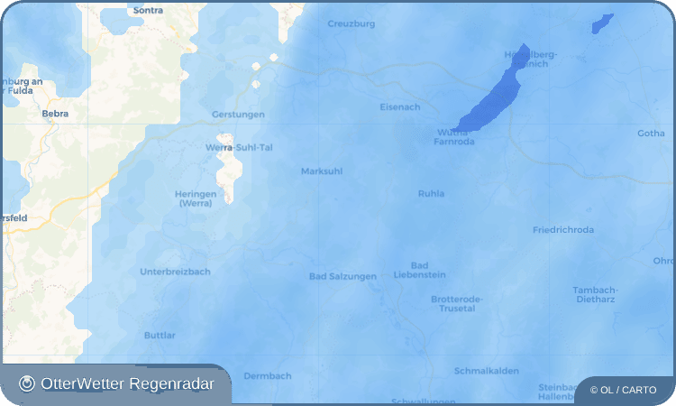 OtterWetter Regenradar-Widget Ettenhausen an der Suhl