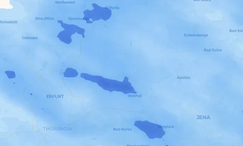 Regenradar Vorschaubild - Aktuelle Niederschläge in Ettersburg und Umgebung
