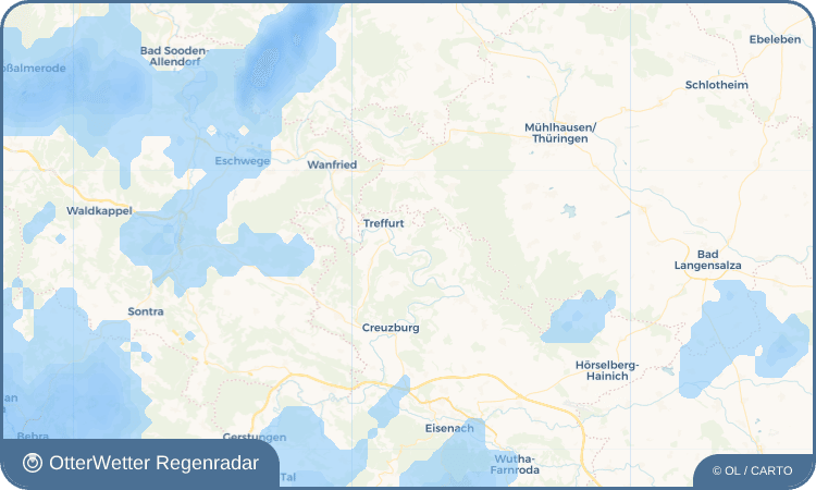 OtterWetter Regenradar-Widget Falken