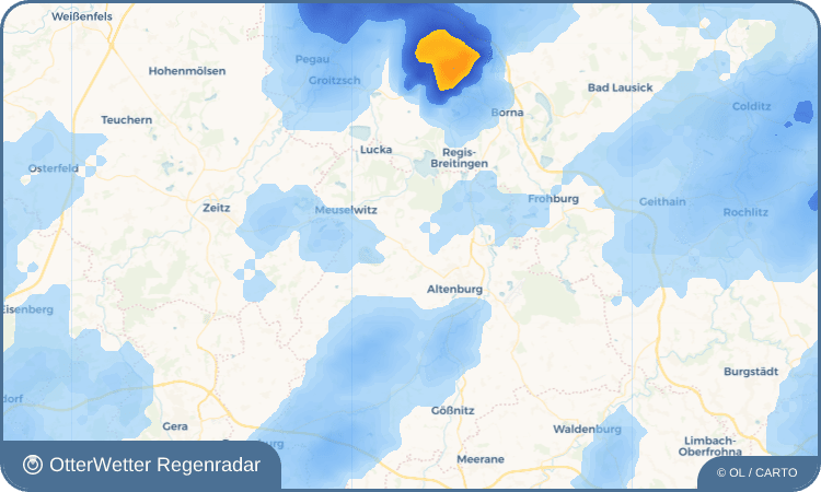 OtterWetter Regenradar-Widget Fichtenhainichen