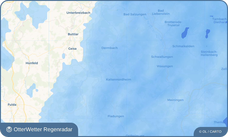 Wetter-Widget-Vorschau mit Vorhersagedaten für Fischbach/Rhön
