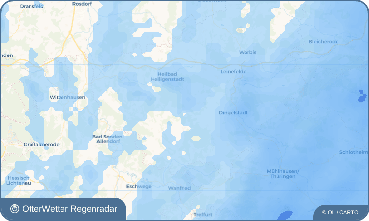 OtterWetter Regenradar-Widget Flinsberg