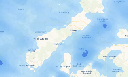 Regenradar Vorschaubild - Aktuelle Niederschläge in Förtha und Umgebung