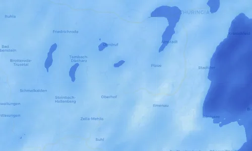 Regenradar Vorschaubild - Aktuelle Niederschläge in Frankenhain und Umgebung