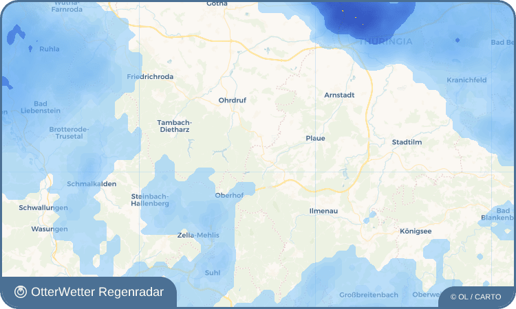 Widget-Vorschau für Frankenhain Wetter-Widget-Vorschau mit Vorhersagedaten für Frankenhain