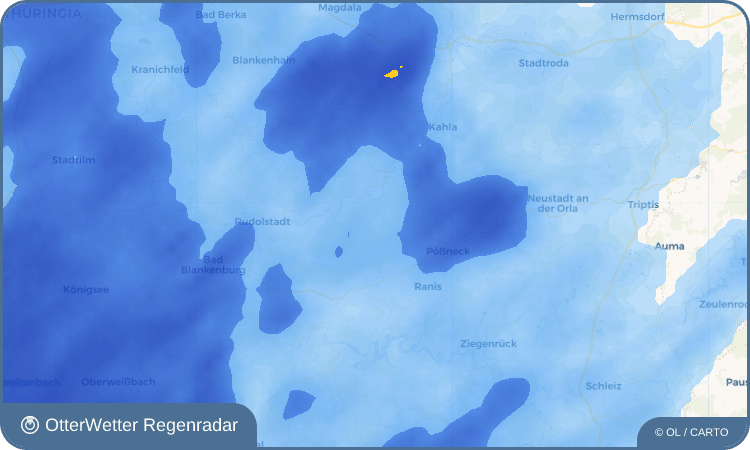 Wetter-Widget-Vorschau mit Vorhersagedaten für Friedebach