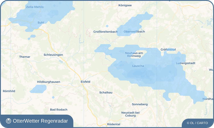 OtterWetter Regenradar-Widget Friedrichshöhe