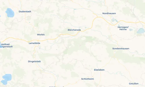 Regenradar-Vorschau: aktuelle Niederschläge in Friedrichsrode und Umgebung