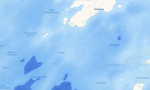 Regenradar Vorschaubild - Aktuelle Niederschläge in Friemar und Umgebung