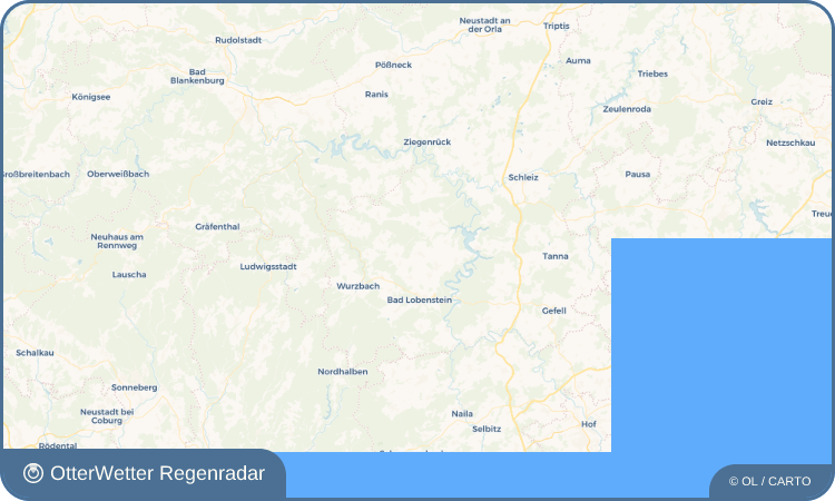 OtterWetter Regenradar-Widget Friesau