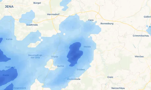 Regenradar Vorschaubild - Aktuelle Niederschläge in Frießnitz und Umgebung