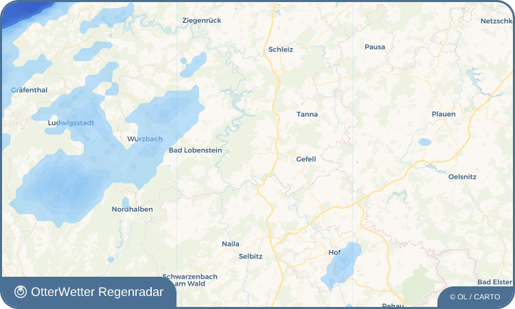 OtterWetter Regenradar-Widget Frössen