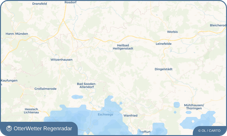 OtterWetter Regenradar-Widget Fürstenhagen