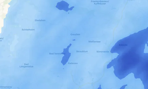 Regenradar Vorschaubild - Aktuelle Niederschläge in Gangloffsömmern und Umgebung