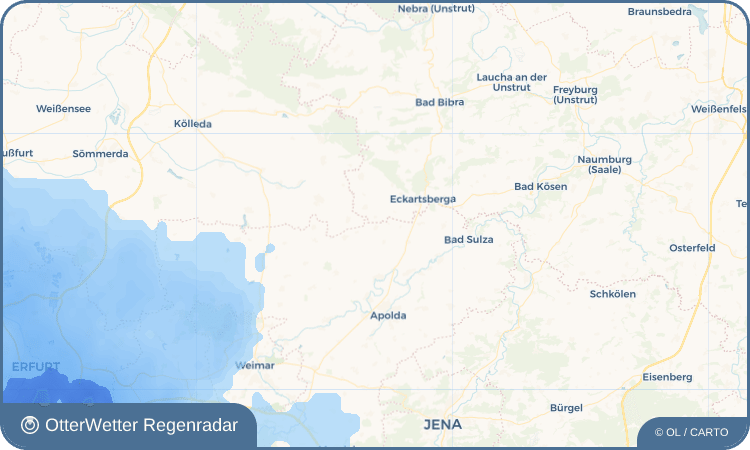 Wetter-Widget-Vorschau mit Vorhersagedaten für Gebstedt