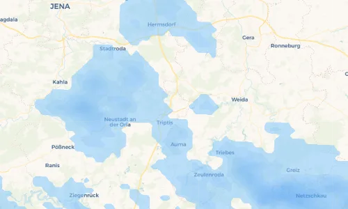 Regenradar Vorschaubild - Aktuelle Niederschläge in Geheege und Umgebung
