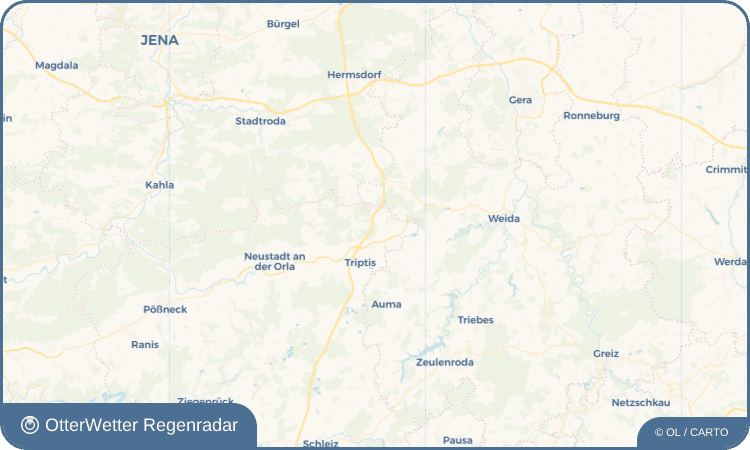 OtterWetter Regenradar-Widget Geheege