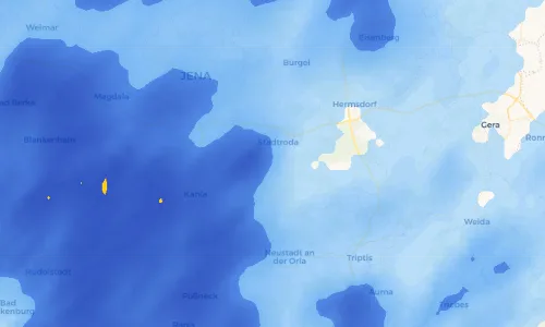 Regenradar Vorschaubild - Aktuelle Niederschläge in Geisenhain und Umgebung
