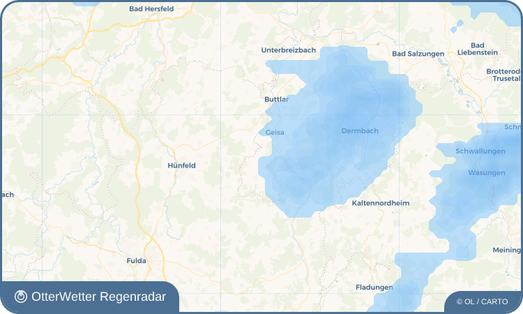 OtterWetter Regenradar-Widget Geismar