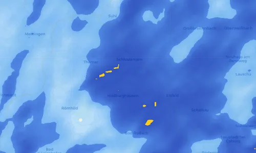 Regenradar Vorschaubild - Aktuelle Niederschläge in Gerhardtsgereuth und Umgebung