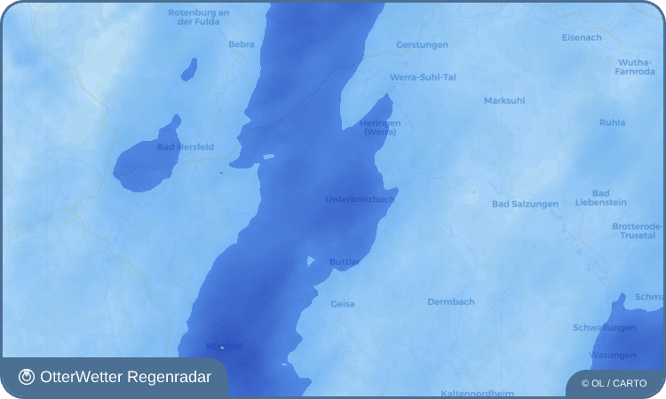 OtterWetter Regenradar-Widget Glaam