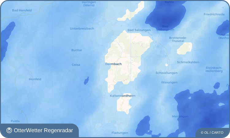 OtterWetter Regenradar-Widget Glattbach