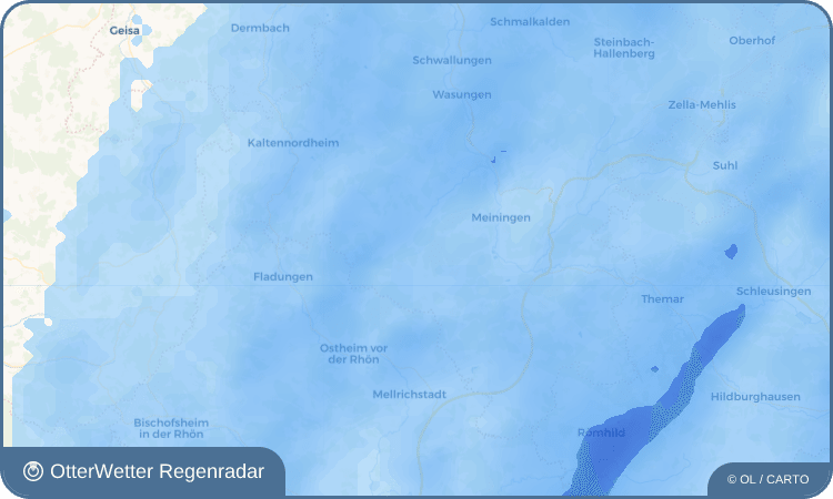 OtterWetter Regenradar-Widget Gleimershausen
