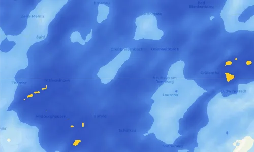 Regenradar Vorschaubild - Aktuelle Niederschläge in Goldisthal und Umgebung