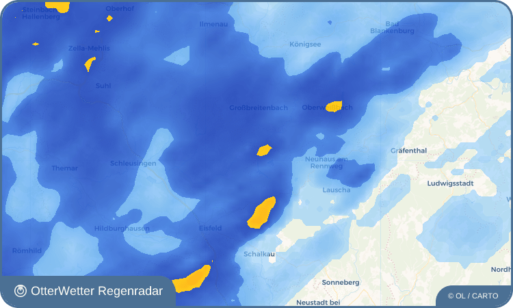 OtterWetter Regenradar-Widget Goldisthal