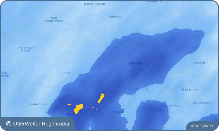 Wetter-Widget-Vorschau mit Vorhersagedaten für Gottstedt