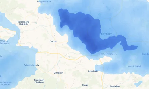 Regenradar Vorschaubild - Aktuelle Niederschläge in Grabsleben und Umgebung
