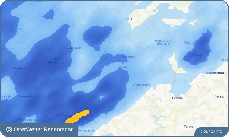 OtterWetter Regenradar-Widget Gräfendorf