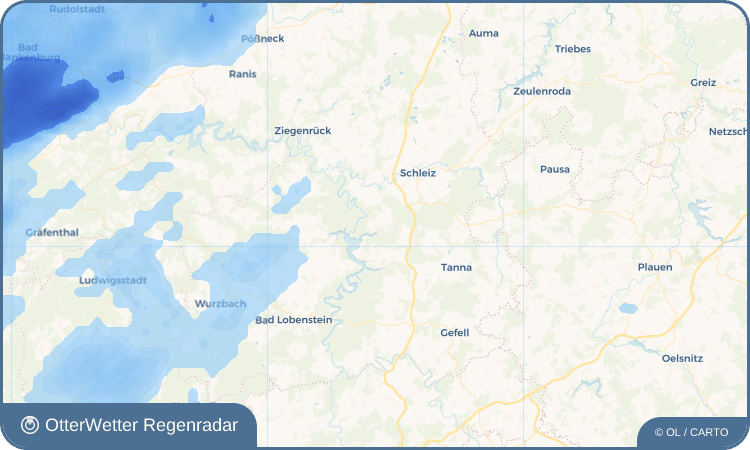 OtterWetter Regenradar-Widget Gräfenwarth