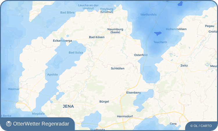 OtterWetter Regenradar-Widget Graitschen auf der Höhe