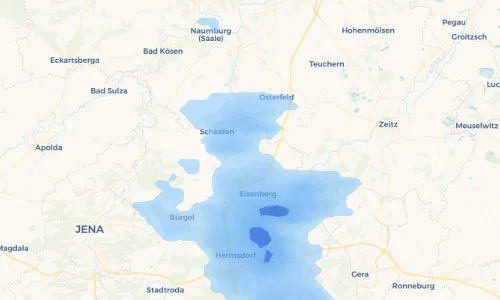 Regenradar Vorschaubild - Aktuelle Niederschläge in Großhelmsdorf und Umgebung
