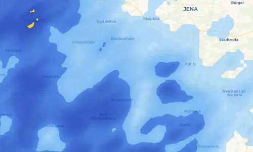 Regenradar Vorschaubild - Aktuelle Niederschläge in Großkochberg und Umgebung