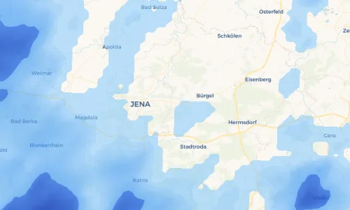 Regenradar Vorschaubild - Aktuelle Niederschläge in Großlöbichau und Umgebung