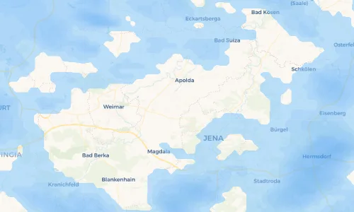 Regenradar Vorschaubild - Aktuelle Niederschläge in Großromstedt und Umgebung