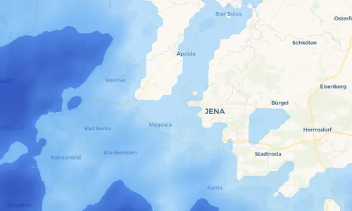 Regenradar Vorschaubild - Aktuelle Niederschläge in Großschwabhausen und Umgebung