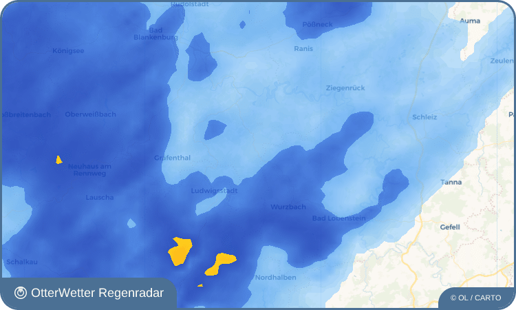 OtterWetter Regenradar-Widget Grünau