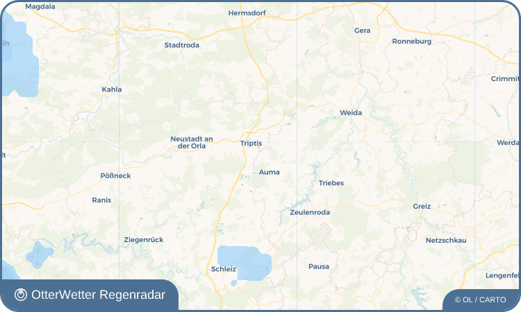 OtterWetter Regenradar-Widget Gütterlitz