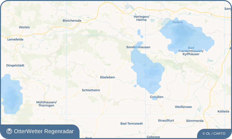 OtterWetter Regenradar-Widget Gundersleben