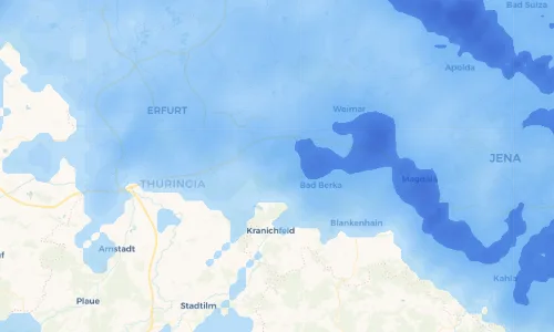 Regenradar Vorschaubild - Aktuelle Niederschläge in Gutendorf und Umgebung