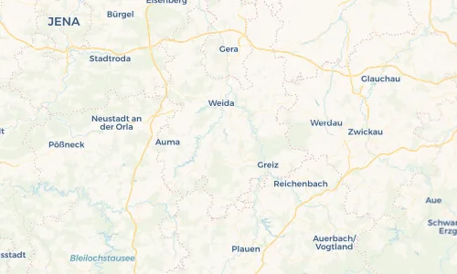 Regenradar Vorschaubild - Aktuelle Niederschläge in Hain und Umgebung