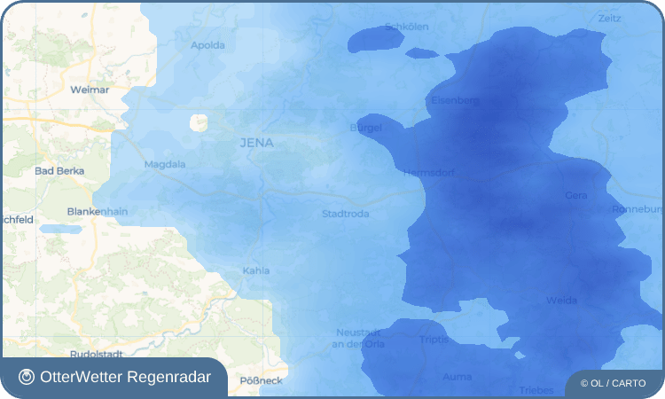OtterWetter Regenradar-Widget Hainbücht