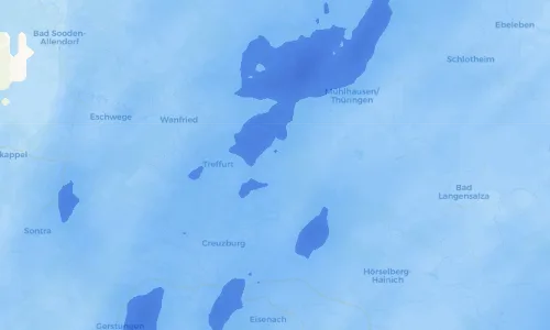 Regenradar Vorschaubild - Aktuelle Niederschläge in Hallungen und Umgebung