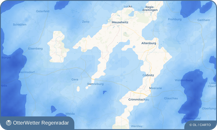 OtterWetter Regenradar-Widget Hartroda